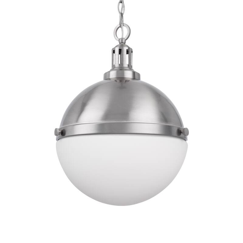 Brio Lighting Aaron - 2 Light Glass & Metal Dimmable Pendant Light