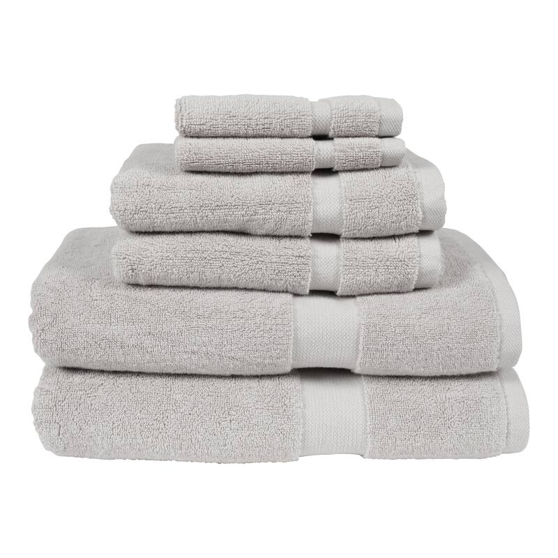 Canopy Lane 6-Piece Bath Towel Set - Light Gray
