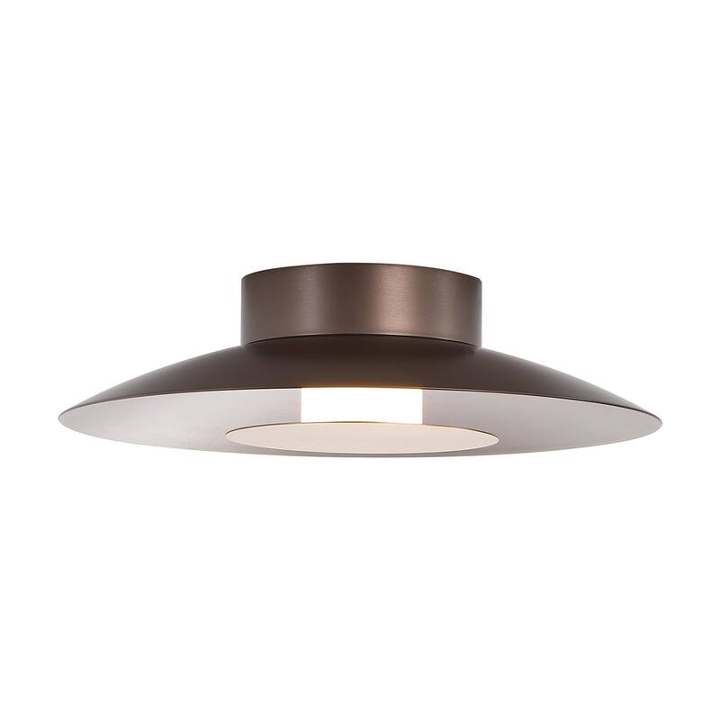 Golden Lighting 6400-FM12 CS Luma 12" Wide Semi-flush Ceiling Fixture