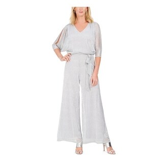 silver formal jumpsuit