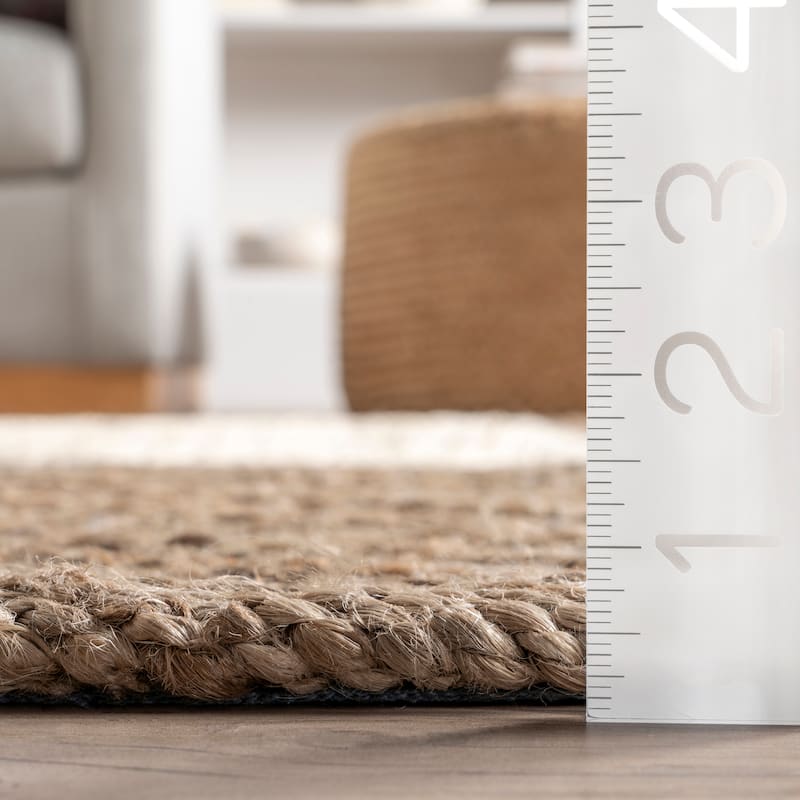 Nuloom Felicia Coastal Geometric Jute Area Rug
