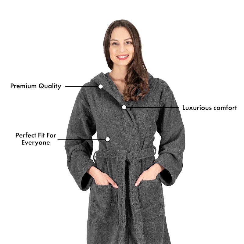 Luxury Hooded Terry Cotton Unisex Bathrobe Collection