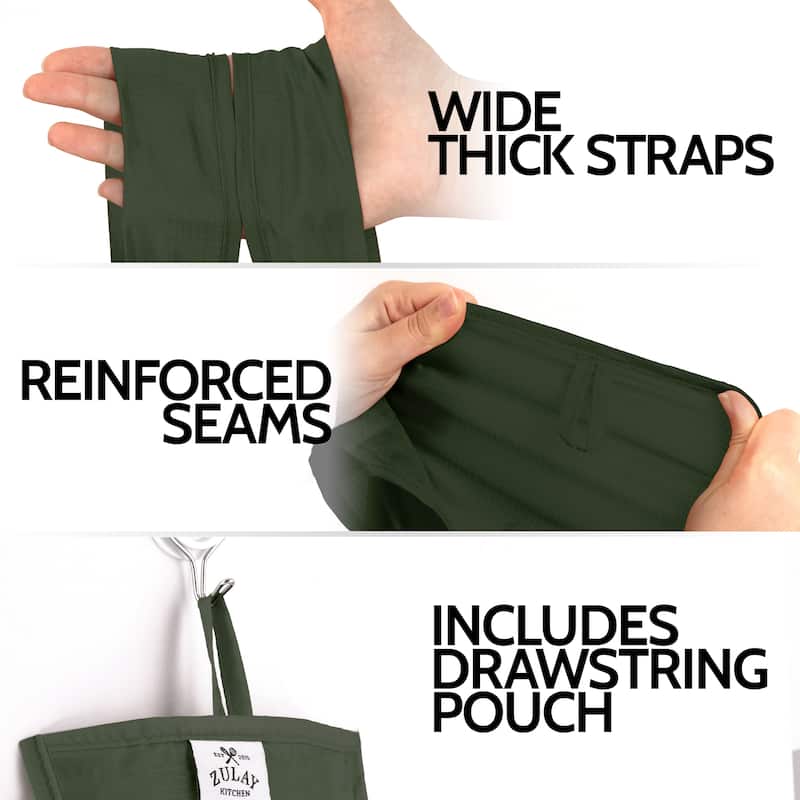 Zulay Kitchen 5 Pack 50 Pound Reusable Grocery Bags