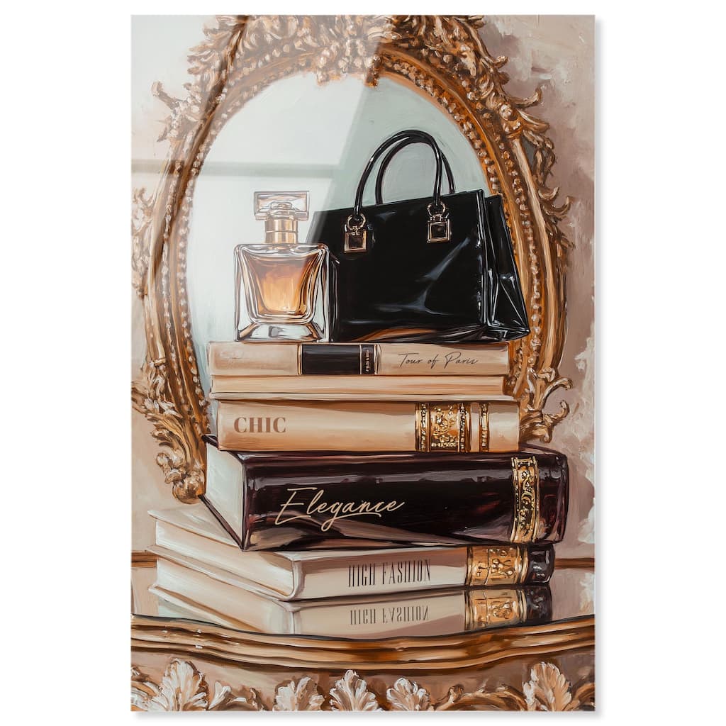 Elegant Glam by the Mirror Acrylic by Art Remedy, Ready to Hang
