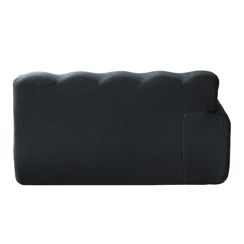 102.4" Cloud Sofa Couch，3-seater Upholstered 3D Textile Material Sectional Sofa For Living Room, Apartment