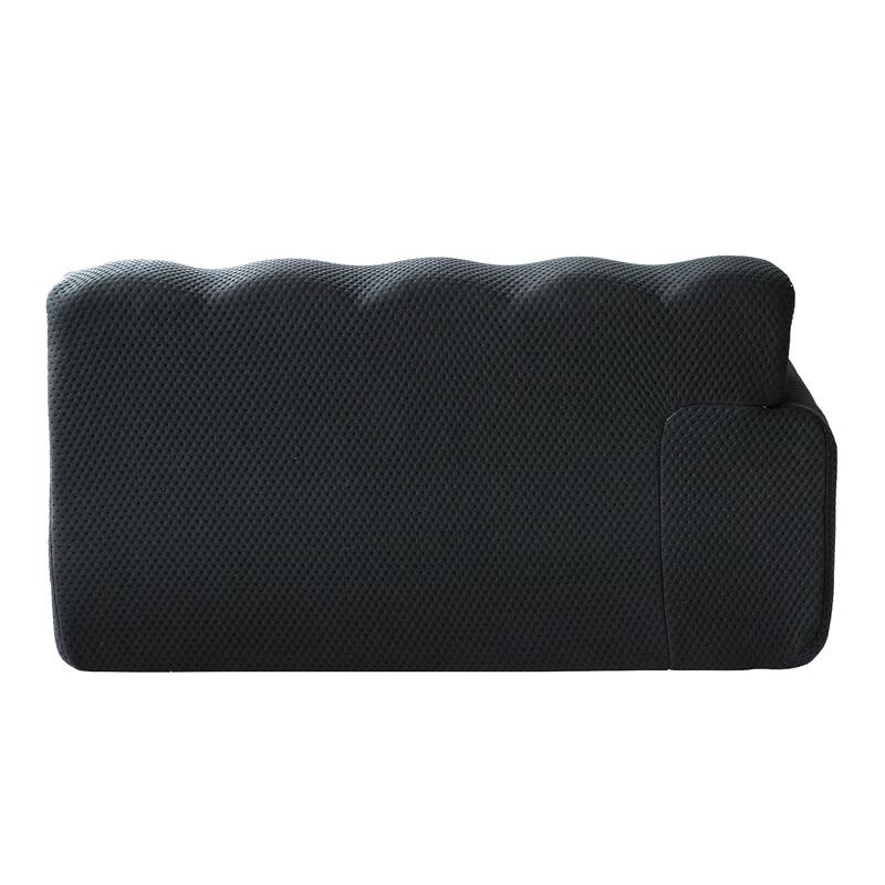 102.4" Oversize Loveseat 3D Mesh Fabric Sectional Sofa Modern Comfy Modular Floor Couch
