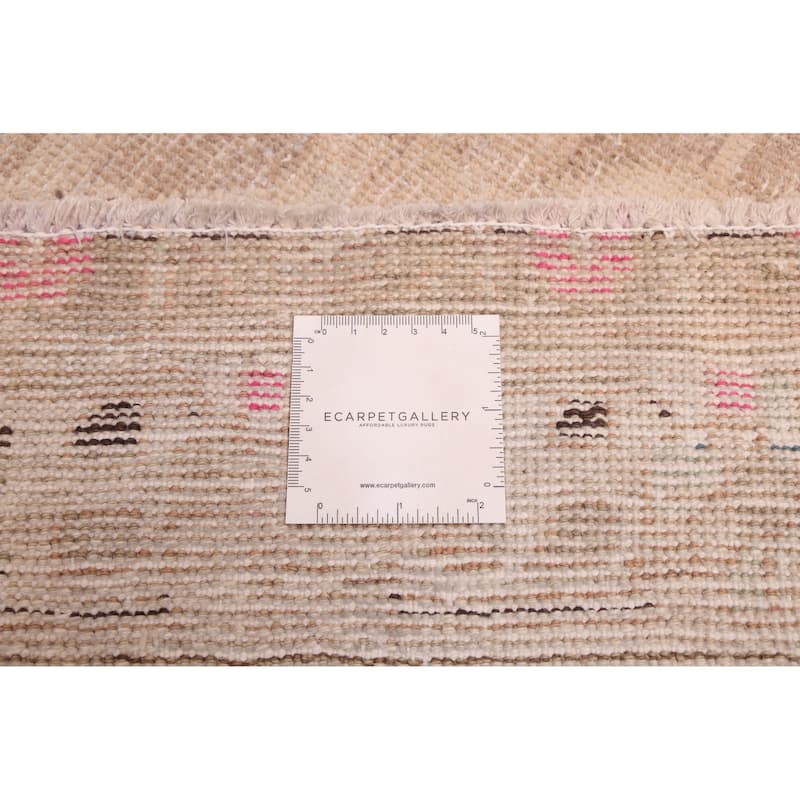 ECARPETGALLERY Hand-knotted Antalya Vintage Brown Wool Rug - 4'0 x 6'1