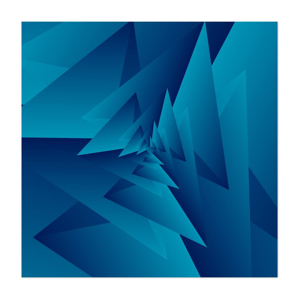 Crazy Triangle Pattern Digital Architecture Patterns Art Print/Poster