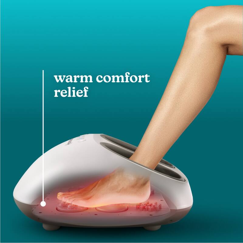 Homedics Shiatsu + Air 4.0 Foot Massager with Heat | Shiatsu & Air Compression | Fits up to Men's Size 13 - N/A