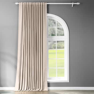 Exclusive Fabrics Extra Wide 120- Inch Thermal Room Darkening Curtain (1 Panel) - 100 x 120