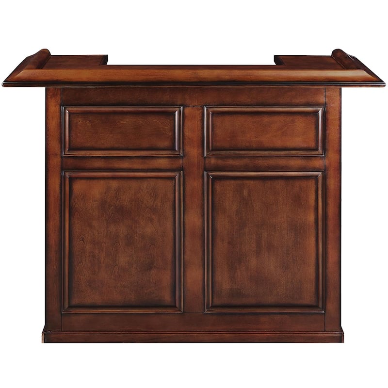 60 Inch Wood Dry Bar - Chestnut