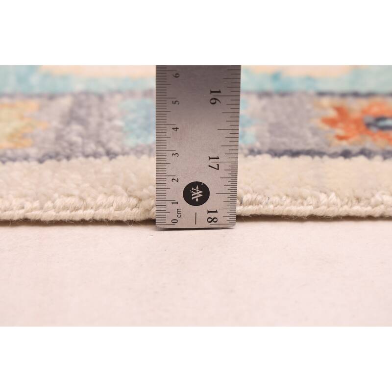 ECARPETGALLERY Hand-knotted Modern Oushak Ivory Wool Rug - 8'3 x 9'11