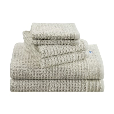 Southern Tide 6-Pack Waffle Harpoon Gray Towel Set