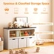 preview thumbnail 7 of 8, Kids Toy Storage Organizer with Blackboard Top-3-Drawer - 40" x 13" x 24.5"