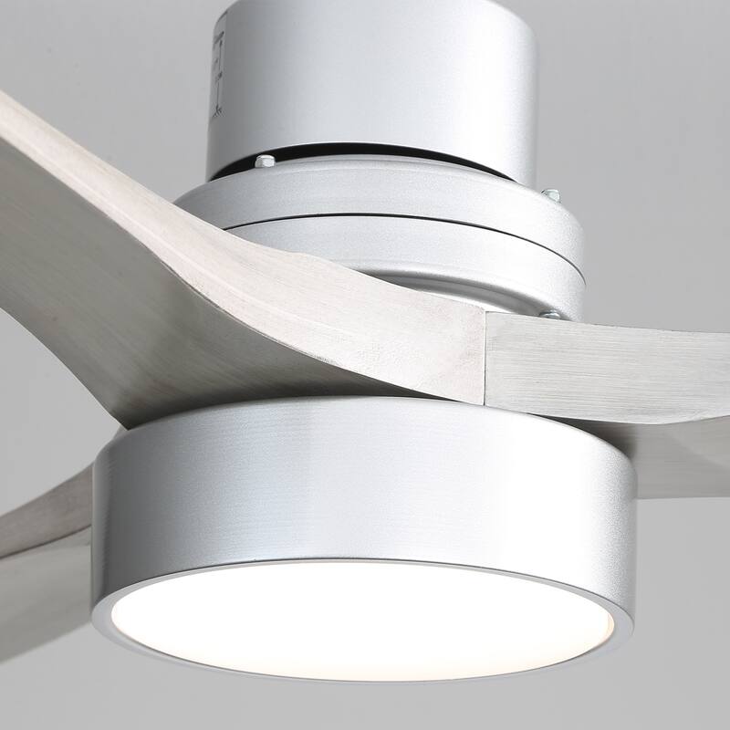 Sofucor 52 Inch Ceiling Fan with Light and Remote,Smart Optional,Quiet DC Motor for Bedroom Living Room Farmhouse Patio Porch