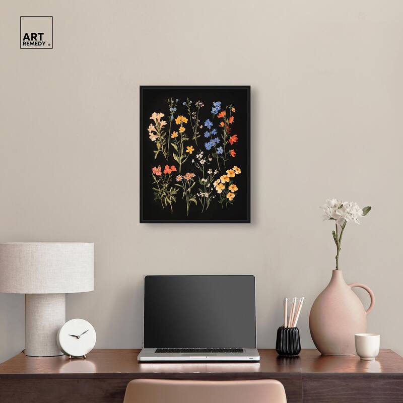 Darkling Daisies II Canvas by Art Remedy