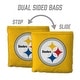 preview thumbnail 4 of 3, Pittsburgh Steelers NFL Dual Sided Pro Stop & Slide Cornhole Bags