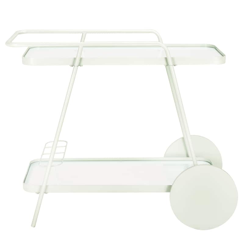 SAFAVIEH Home Zunia 2 Tier Bar Cart - 36"W x 19"D x 30"H