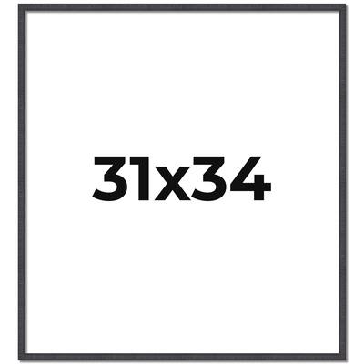 31x34 Frame Brown Picture Frame - Complete Modern Photo Frame Includes