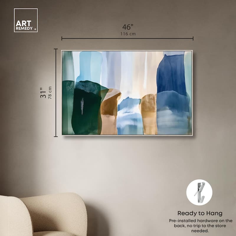 Contoured Calm II Canvas by Art Remedy