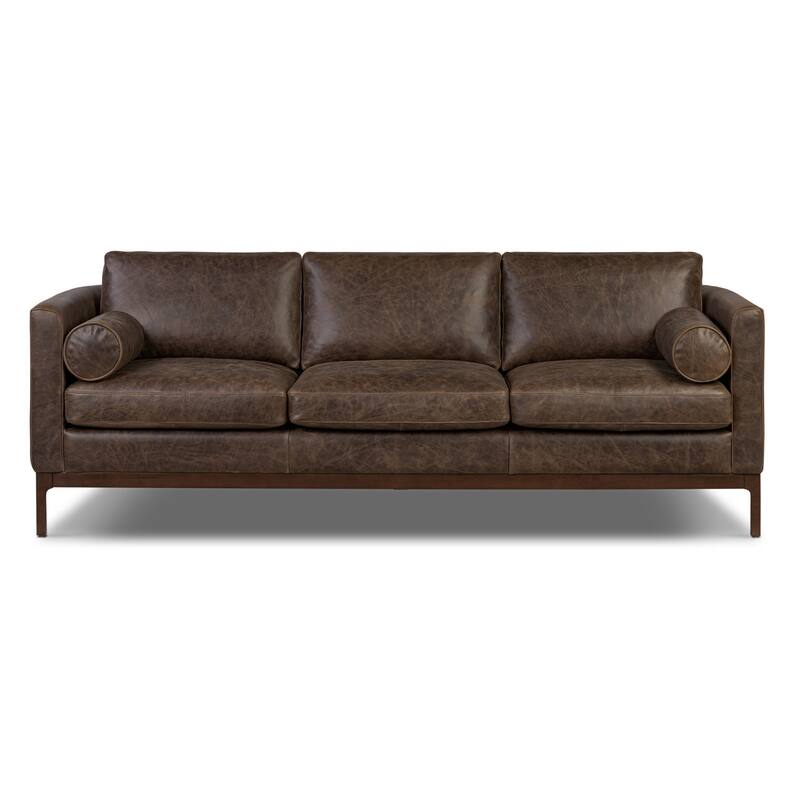 Poly & Bark Toscano 89" Sofa in Brown Stone