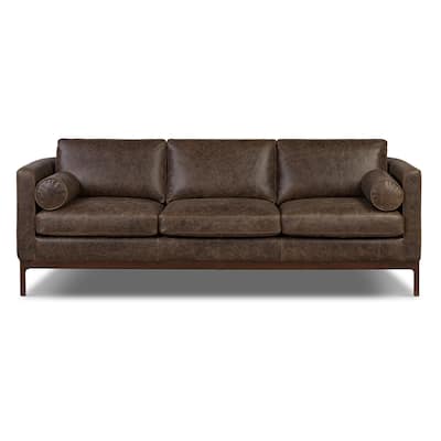 Poly & Bark Toscano 89" Sofa in Brown Stone