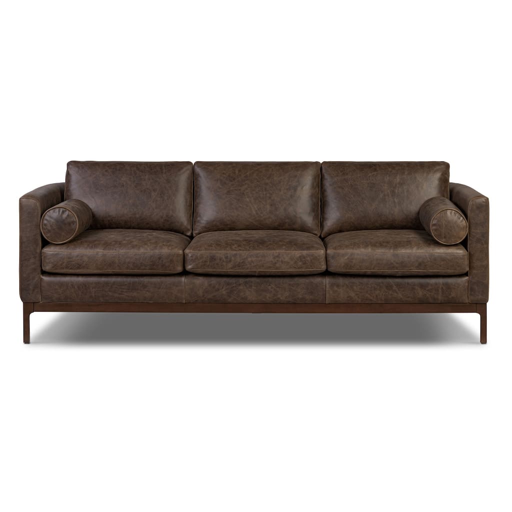 Poly & Bark Toscano 89" Sofa in Brown Stone