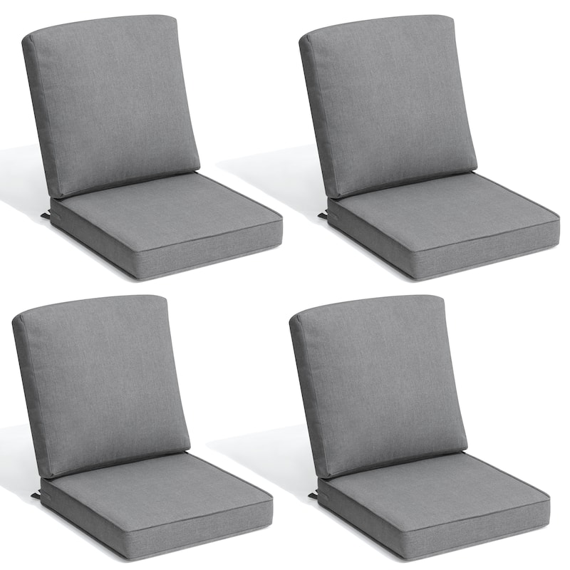 21 W in x 22 D in Outdoor Deep Seat Chair Cushion Set Dining Patio Chair Pad Set