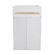 preview thumbnail 14 of 15, Modern Design Wood Loft Bed with Wardrobes and 2-Drawer Desk with Cabinet, Twin Size, White