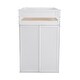 preview thumbnail 14 of 32, Twin Size Wood Loft Bed with Wardrobes and 2-Drawer Desk with Cabinet,Space-saving,Superior Quality,White