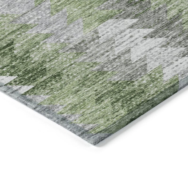 HomeRoots Geometric Transitional Rectangle Outdoor Rug