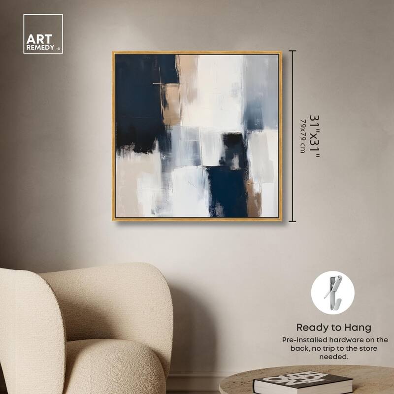 Blue Mood Depth II Canvas by Art Remedy