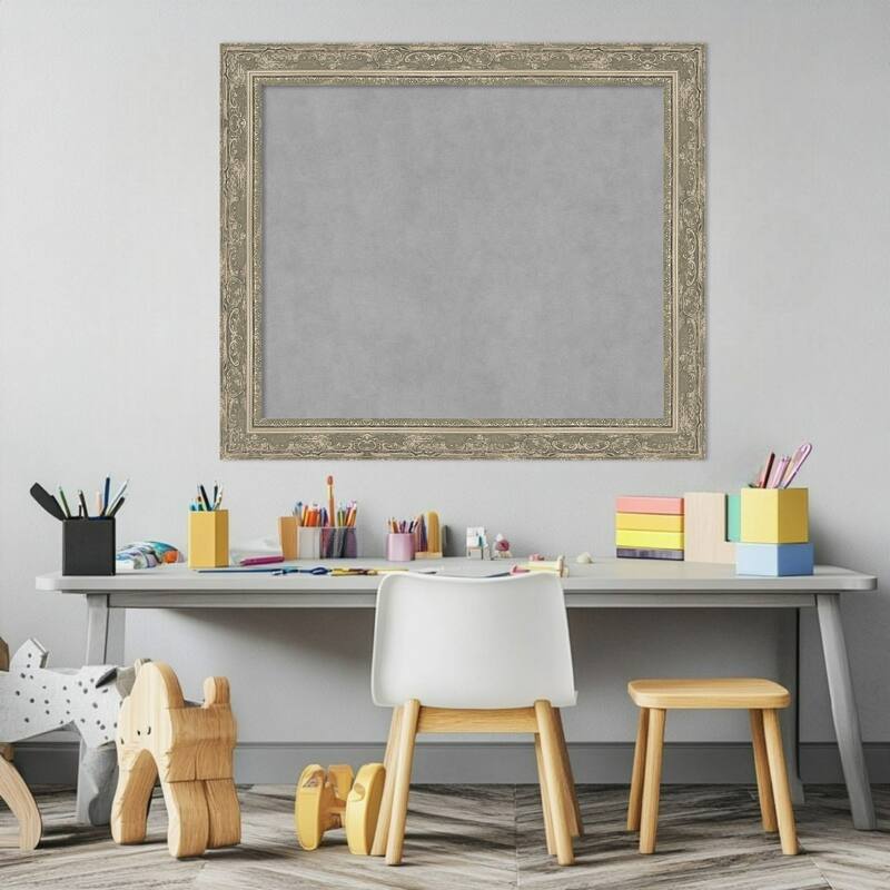 Amanti Art Filigree Gloss Black Framed