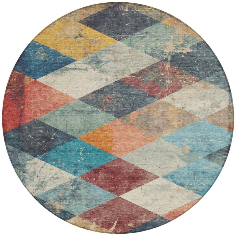 HomeRoots Geometric Transitional Rectangle Outdoor Rug