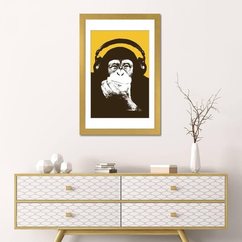 iCanvas "Headphone Monkey" by Steez