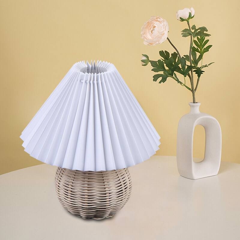 Rattan Desk Lamp Bedroom Nightstand Reading Light Bed Bath & Beyond 39982416