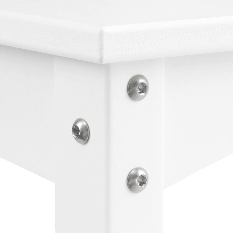 Laguna Hdpe All Weather Outdoor Patio Two Shelf Table