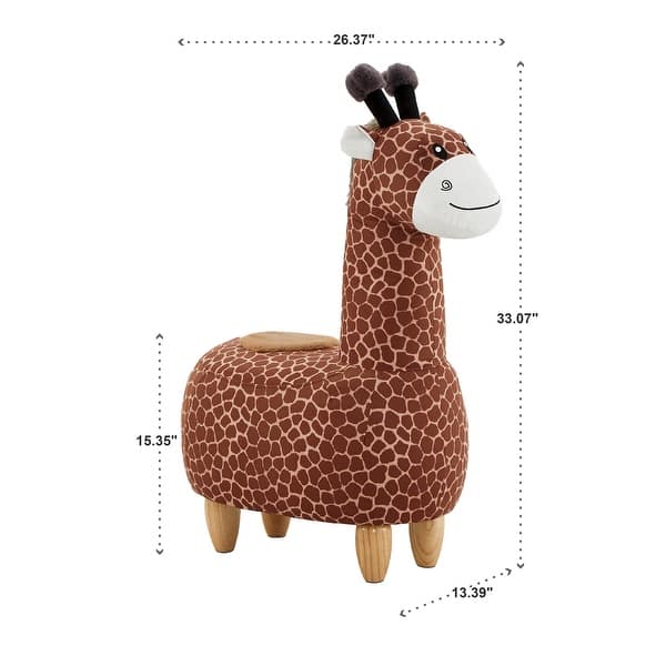 dimension image slide 3 of 4, iQ Friends - Animal Ottomans by iNSPIRE Q Junior