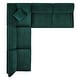 preview thumbnail 9 of 74, Commix Down Filled Overstuffed Velvet 5-Piece Sectional Sofa