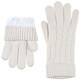 preview thumbnail 29 of 54, Women's Winter Classic Cable Ultra Warm Plush Fleece Lined Knit Gloves
