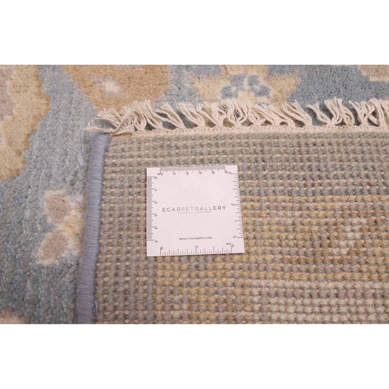ECARPETGALLERY Hand-knotted Royal Oushak Light Blue Wool Rug - 8'2 x 10'3
