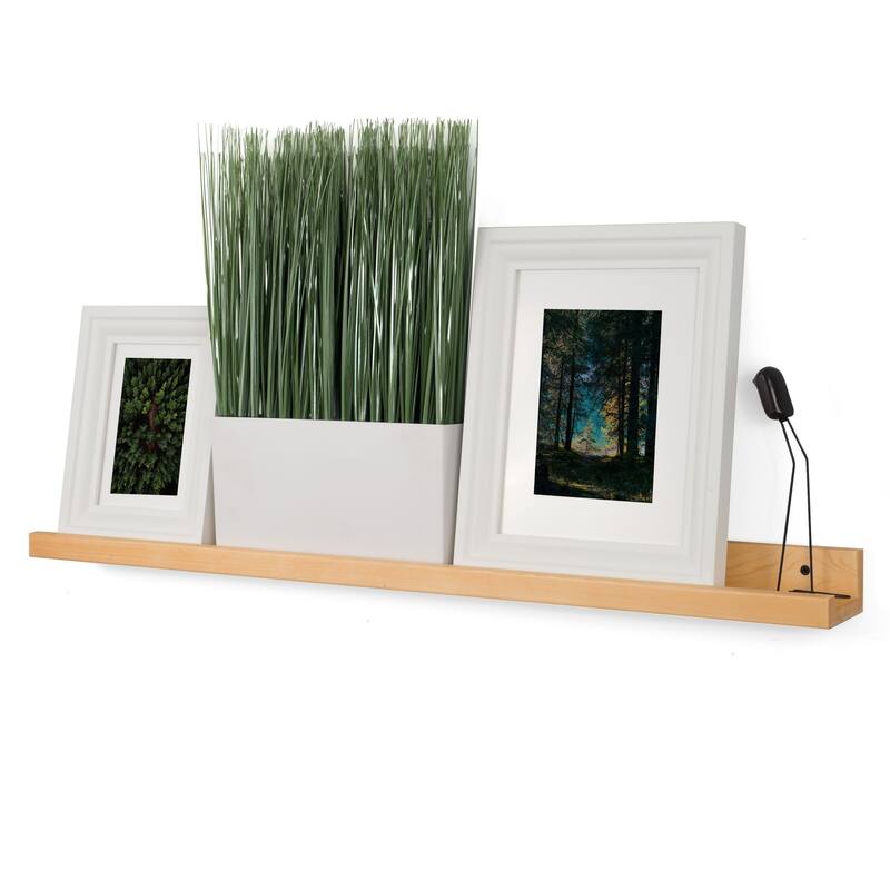 Rustic State Ted Picture Ledge Set of 2 Wall Mounted Shelves 36 Inch