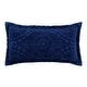 preview thumbnail 69 of 78, Better Trends Rio Collection in Floral Design 100% Cotton Tufted Unique Luxurious Machine Washable Tumble Dry Navy - King Sham