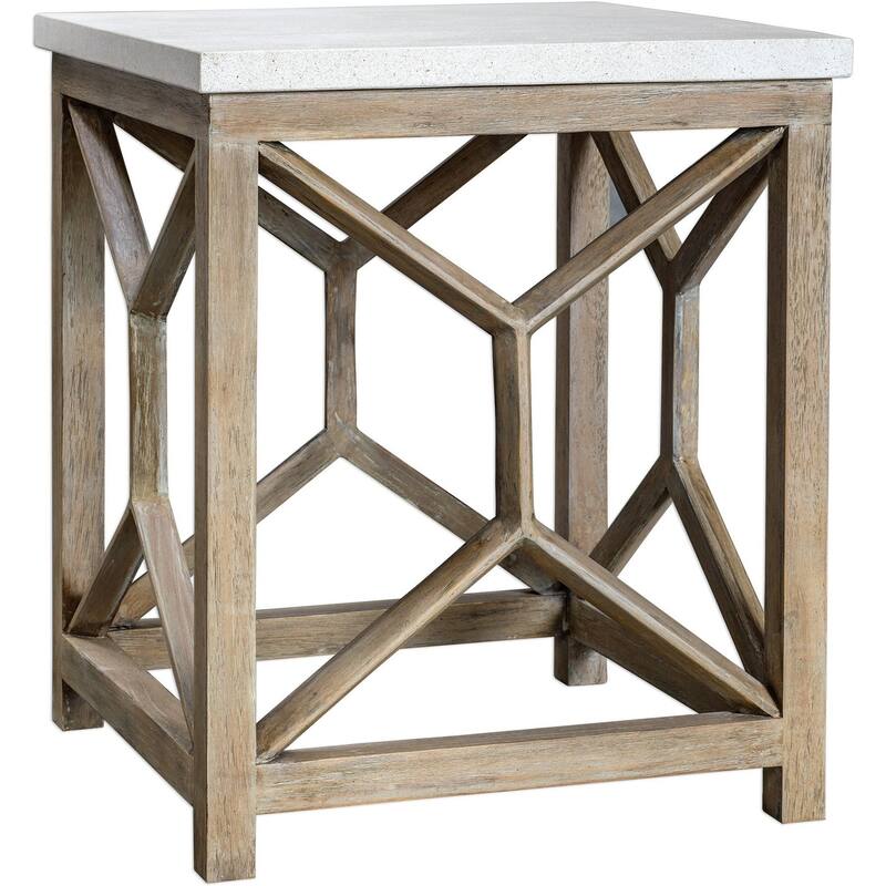 Uttermost Catali 22" Long Java Wood End Table - Washed Natural