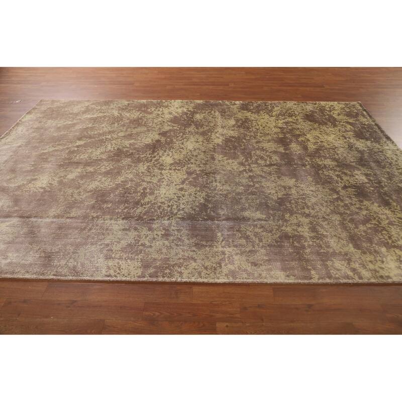 Abstract / Modern Area Rug Handmade Wool Carpet - 6'6" x 9'10"