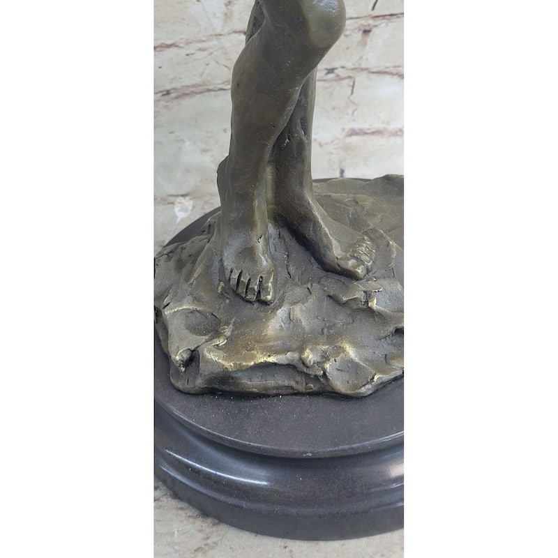Handmade Signed Real Vitaleh Female Abstract Century Bronze Sculpture Statue
