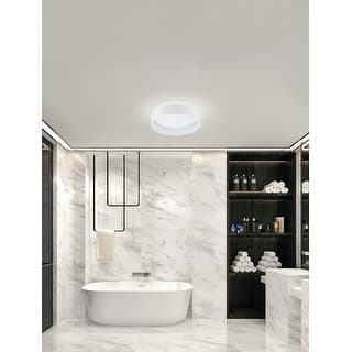 EGLO Ester - Ceiling Light - White Finish - White Acrylic Shade
