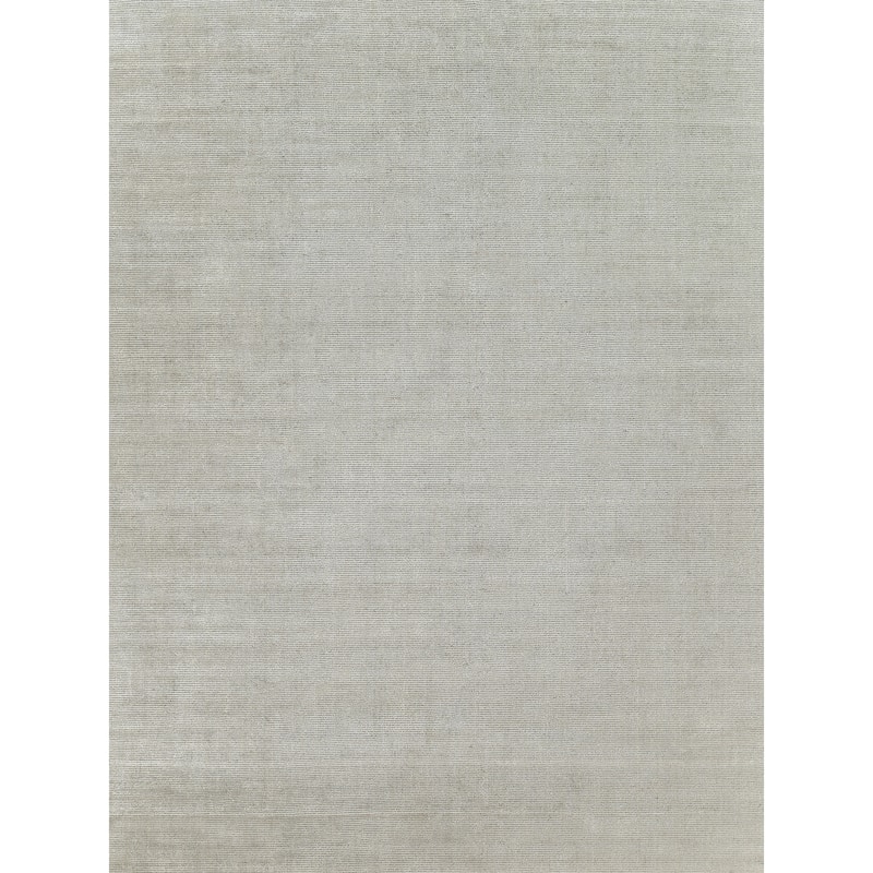 EXQUISITE RUGS Duo Hand-loomed Wool/Bamboo Silk White/Grey Area Rug.