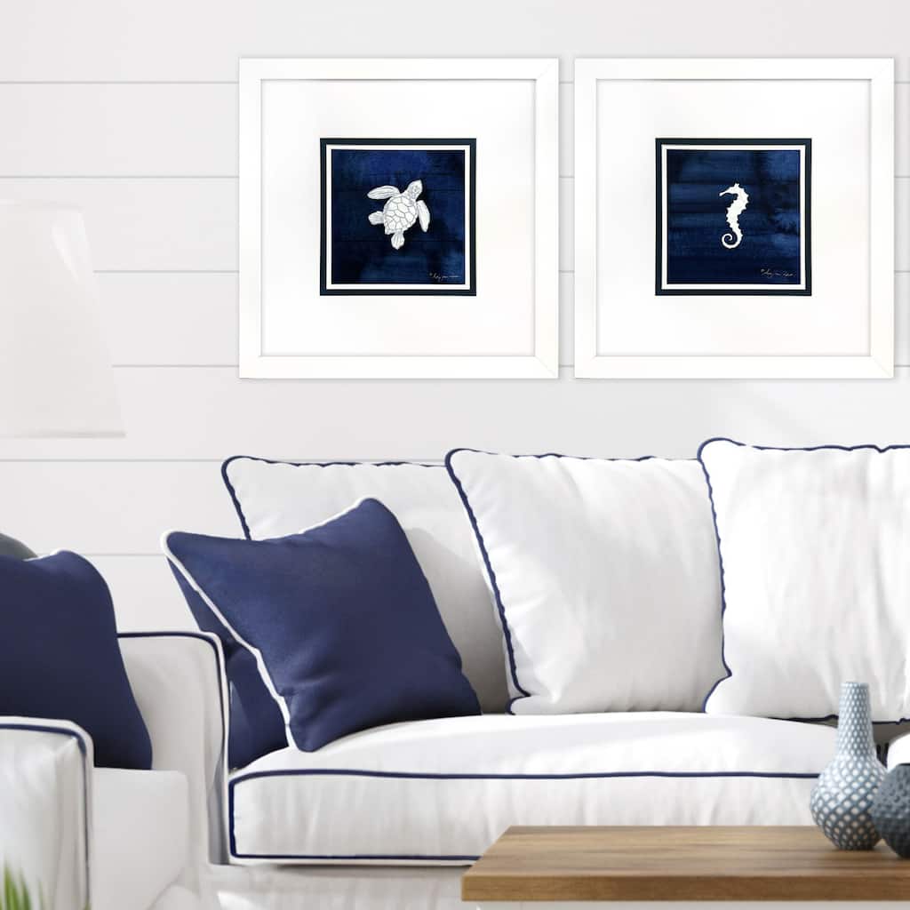 Paragon Turtle Seahorse Framed Art - Set of 2