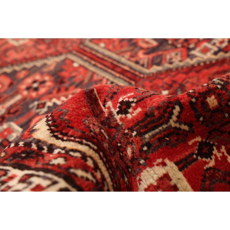 ECARPETGALLERY Hand-knotted Andelz Red Wool Rug - 3'9 x 13'0